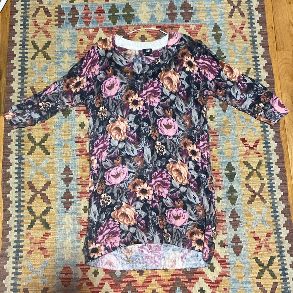 Flower print mini H&M dress